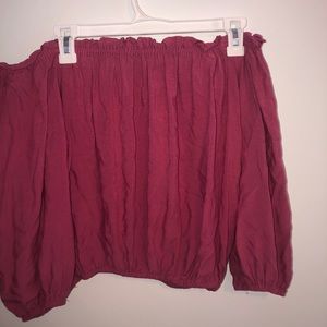 Pink Off the Shoulder Top